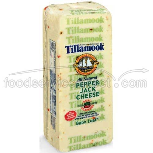 Tillamook Set Weight Pepper Jack Cheese, 8 Ounce -- 12 per case.
