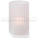 Hollowicks Satin Crystal Vertical Rod Cylinder Lamp, 4 5/8 inch Height.