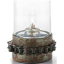 Hollowick Gear Vintage Metal Base, 2 3/8 inch Height x 3 3/4 inch Square.