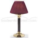 Hollowicks Burgundy Pleated Fabric Shade Only, 4 1/2 inch Height.