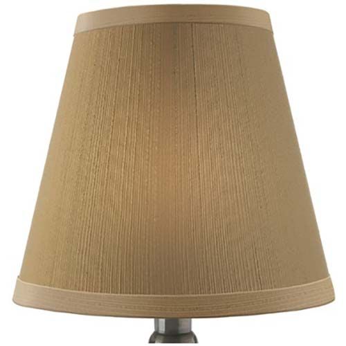Hollowick Empire Fabric Sandstone Candlestick Shade, 4 1/4 Inch Height X 5 1/8 Inch Dia