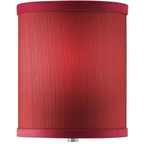 Hollowick Drum Fabric Crimson Candlestick Shade, 4 3/16 Inch X 5 3/4 Inch Dia