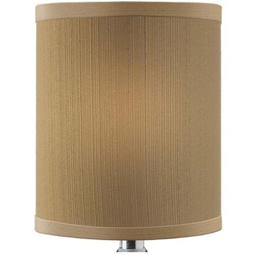 Hollowick Drum Fabric Sandstone Candlestick Shade, 4 3/16 Inch X 5 3/4 Inch Dia