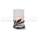 Hollowick Wysp Satin Crystal Cylinder Lamp, 4 5/8 x 2 7/8 x 2 7/8 inch.