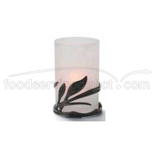Hollowick Wysp Satin Crystal Cylinder Lamp, 4 5/8 x 2 7/8 x 2 7/8 inch.