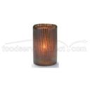 Hollowick Mocha Cylinder Lamp, 4 5/8 x 3 x 3 inch.