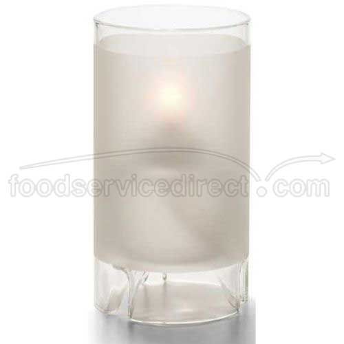 Hollowicks Satin Crystal Large Glass Cylinder Lamp, 5 1/2 Inch Height