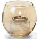 Hollowicks Gold Lustre Tealight Glass Lamp, 2 3/8 inch Height.
