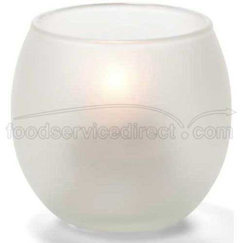 Hollowicks Satin Crystal Tealight Glass Lamp, 2 3/8 Inch Height