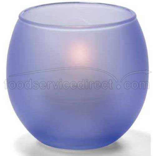 Hollowicks Satin Dark Blue Tealight Glass Lamp, 2 3/8 Inch Height