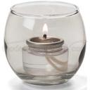 Hollowicks Smoke Lustre Tealight Glass Lamp, 2 3/8 inch Height.