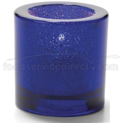 Hollowicks Cobalt Blue Jewel Thick Tealight Glass Lamp, 2 7/8 inch Height.
