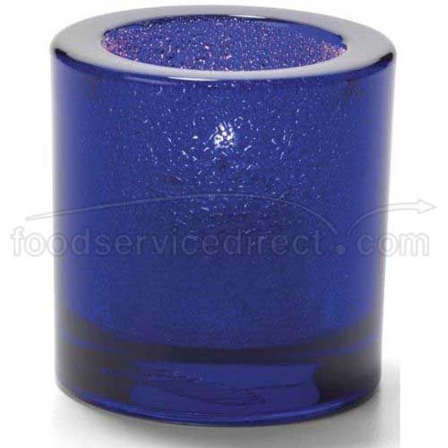 Hollowicks Cobalt Blue Jewel Thick Tealight Glass Lamp, 2 7/8 Inch Height