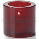 Hollowicks Ruby Thick Tealight Glass Lamp, 2 7/8 inch Height.