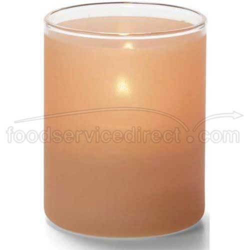 Hollowicks Satin Terra Cotta Tealight Cylinder Glass Lamp, 2 1/2 inch Height.