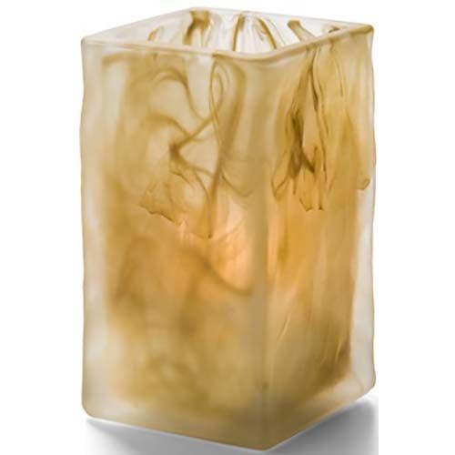 Hollowick Glass Glacier Caramel Wysp Votive Lamp