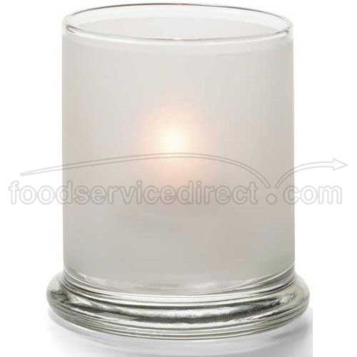 Hollowicks Satin Crystal Votive Glass Lamp, 3 9/16 inch Height.