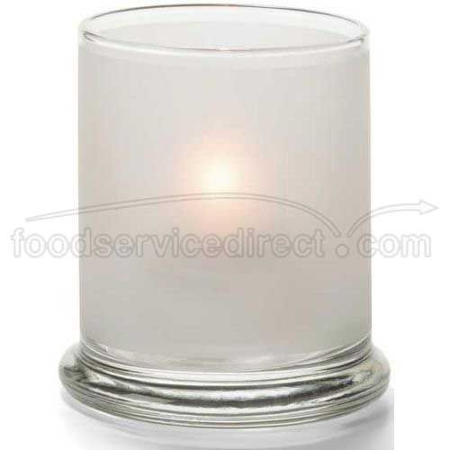 Hollowicks Satin Crystal Votive Glass Lamp, 3 9/16 Inch Height