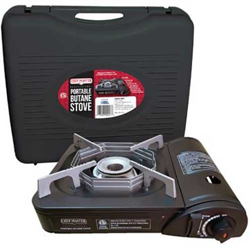 Hollowick 9,000 BTU Butane Stove with Carrying Case, 13 1/2 x 11 1/2 x 5 inch.