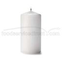 Hollowicks Select Wax White Pillar Candle, 6 inch Height -- 12 per case