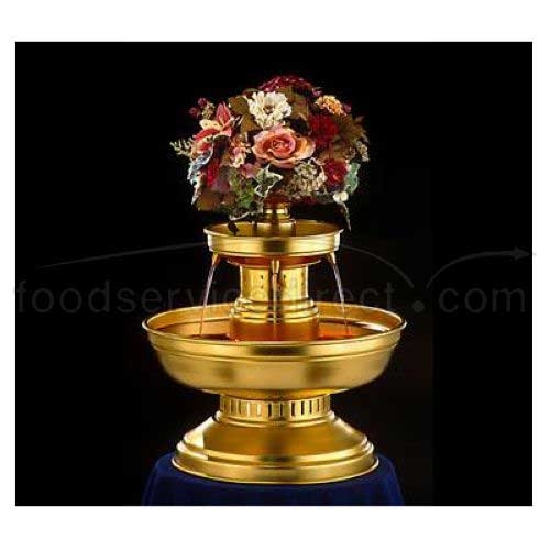 Apex Fountain Matured Gold Anodized Aluminum Champagne Beverage Fountain, 5 Gallon.