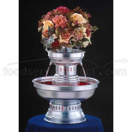 Apex Fountain Hostess Silver Anodized Aluminum Champagne Beverage Fountain, 3 Gallon.