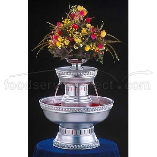Apex Fountain Hostess Silver Anodized Aluminum Champagne Beverage Fountain, 3 Gallon.