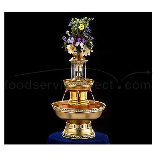 Apex Fountain Duchess Gold Anodized Aluminum Champagne Beverage Fountain, 3 Gallon.