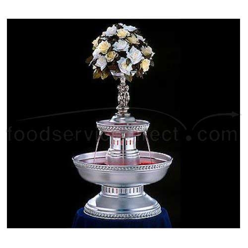 Apex Fountain Mirage Silver Anodized Aluminum Champagne Beverage Fountain, 5 Gallon.