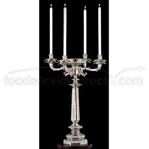 Apex Fountain Aries Bright Heavy Nickel Finish Four Light Candelabra, 27 inch Height -- 2 per case.