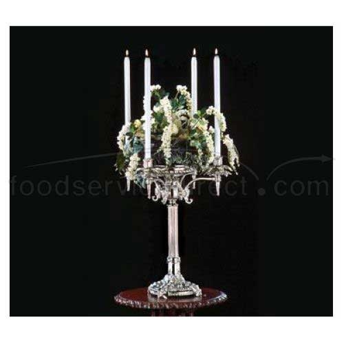 Apex Fountain Regency Bright Heavy Nickel Finish Four Light Candelabra, 19 inch Height -- 2 per case.