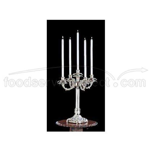 Apex Fountain Regency Bright Heavy Nickel Finish Five Light Candelabra, 20 inch Height -- 2 per case.