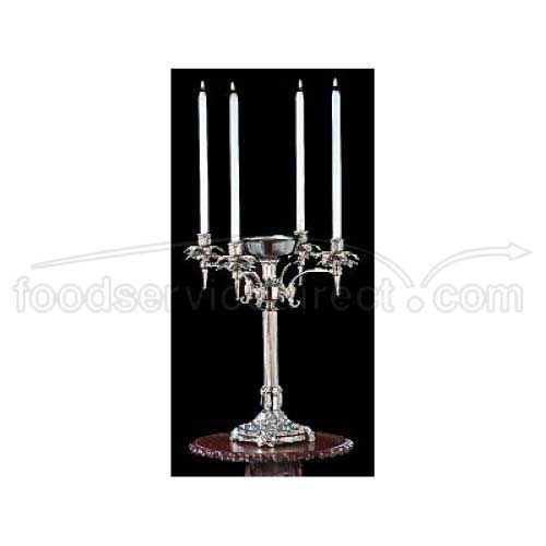 Apex Fountain Regency Bright Heavy Nickel Finish Four Light Candelabra, 21 inch Height -- 2 per case.