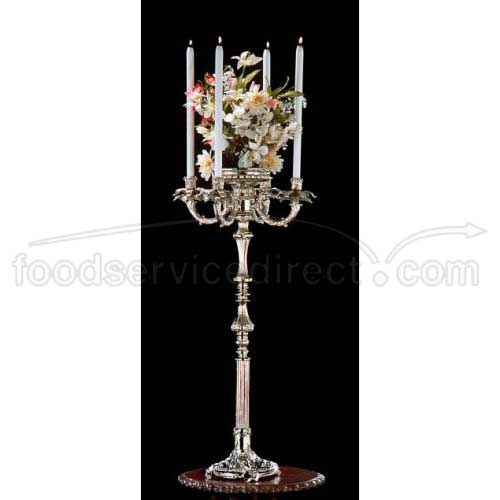Apex Fountain Regency Bright Heavy Nickel Finish Four Light Candelabra, 33 inch Height -- 2 per case.
