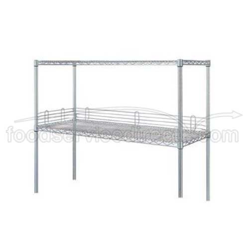 18 inch Shelf Edge for Wesco Chrome-Plated Wire Shelving.