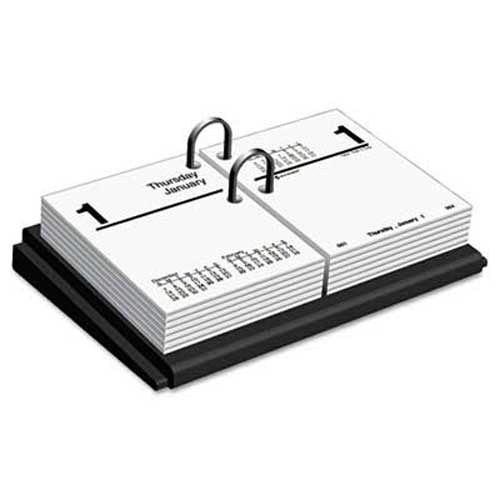 AT-A-GLANCE Desk Calendar Base, Black, 3 inch x 3 3/4 inch
