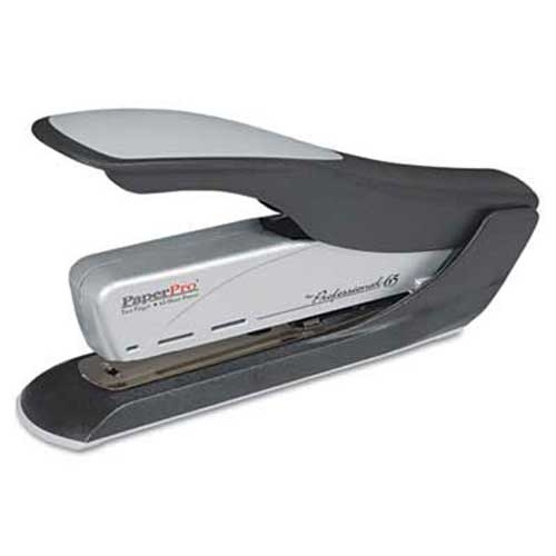 Bostitch StackMaster 65 Stapler, 65-Sheet Capacity, Black/Silver