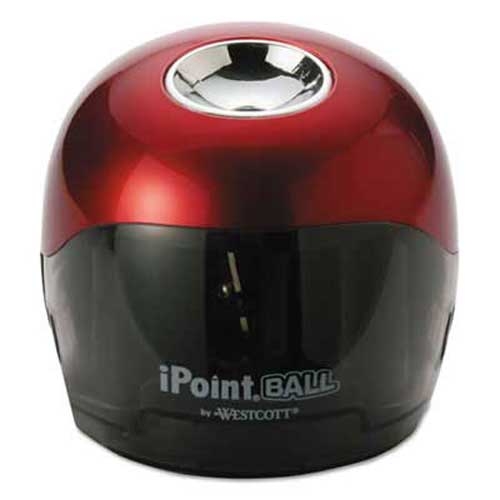 iPoint Ball Battery Sharpener, Red/Black, 3w x 3d x 3 1/3h