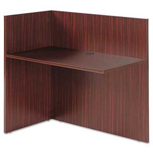 Alera Valencia Reversible Reception Return, 44w x 23 5/8d x 41 1/2h, Mahogany