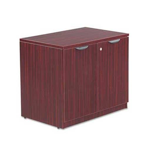 Alera Valencia Series Storage Cabinet, 34w x 22 3/4d x 29 1/2h, Mahogany