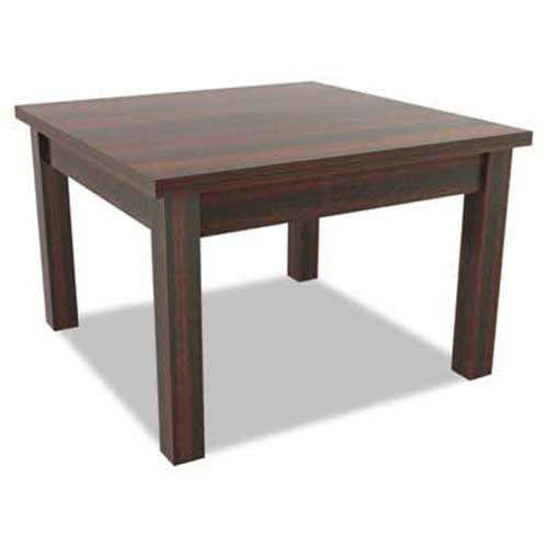 Alera Valencia Series Occasional Table, Rectangle, 23-5/8w x 20d x 20-3/8h, Mahogany