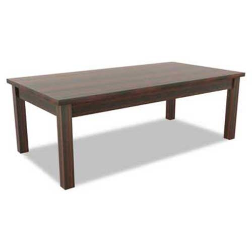 Alera Valencia Series Occasional Table, Rectangle, 47-1/4 x 20 x 16 3/8, Mahogany