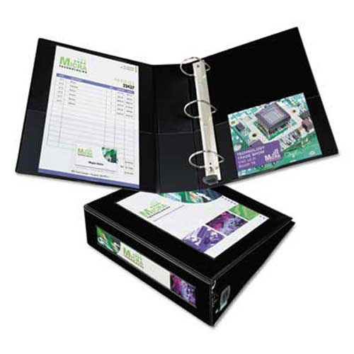 Avery Framed View Heavy-Duty Binder w/Locking 1-Touch EZD Rings, 3 inch Cap, Black