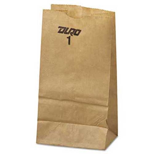 General 1# Paper Bag, 30lb Kraft, Brown, 3 1/2 x 6 7/8, 500/Pack