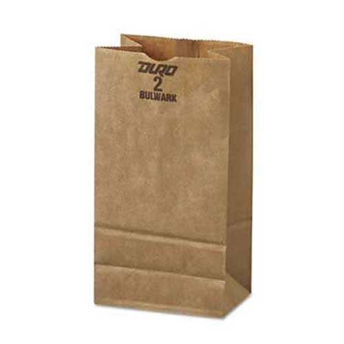 General 2# Paper Bag, 50lb Kraft, Brown, 4 5/16 x 2 7/16 x 7 7/8, 500/Pack