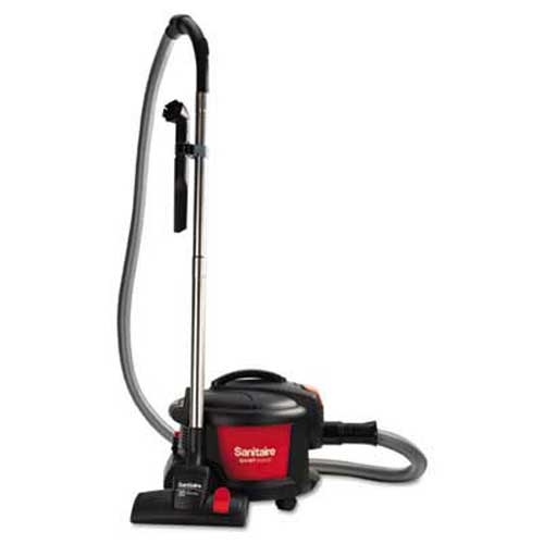 Electrolux Sanitaire Quiet Clean Canister Vacuum, Red/Black, 9.0 Amp, 11 inch Cleaning Path