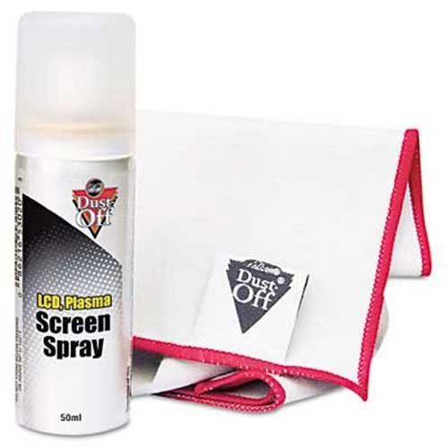 Dust-Off Laptop Computer Cleaning Kit, 50mL Spray/Microfiber Cloth