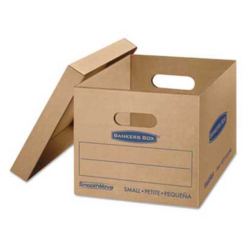 Bankers Box SmoothMove Classic Moving/Storage Box, 16 1/4l x 12 1/2w x 10 1/2h, Kraft, 10/CT