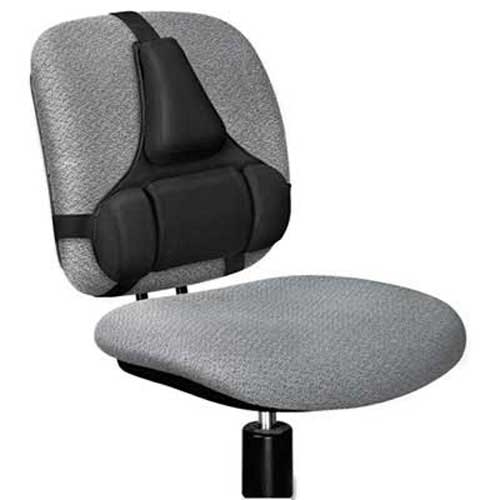 Fellowes Professional Series Back Support, Memory Foam Cushion, Black