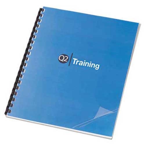Swingline GBC Clear View Presentation Binding System Cover, 11 x 8-1/2, Clear, 100/Box